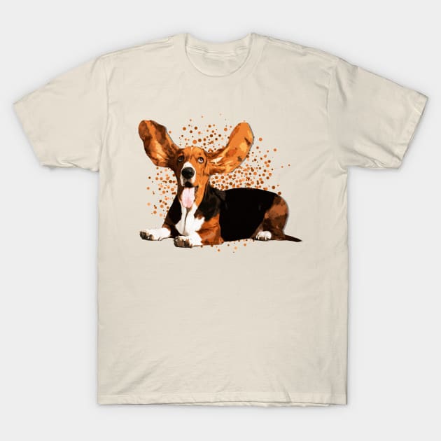 Basset Hound T-Shirt by Nartissima